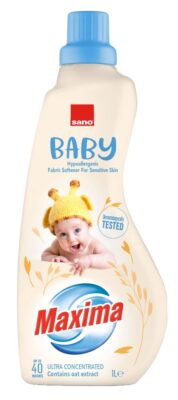 МАКСИМА ОМЕКОТИТЕЛ 40ДОЗИ/1Л.- BABY с овес-БЯЛ Х 12БР/КАШ